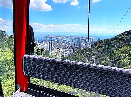 神戸布引ロープウェイからの見晴らし