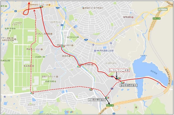 西宮北IC付近の情報