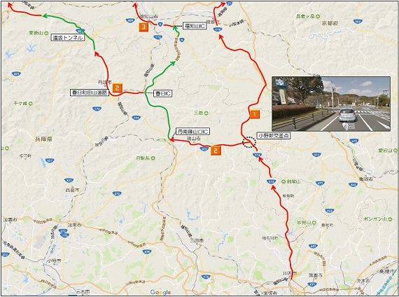 国道173号線ルート