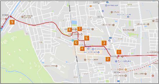 小林駅周辺地図