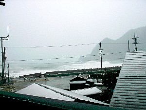 宿からみた日本海