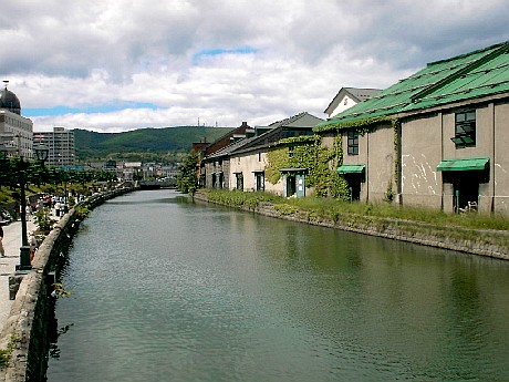 小樽運河の定番撮影場所から