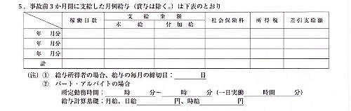 休業損害証明書
